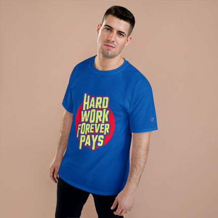 Champion-T-Shirt mit Typografie-Motiv