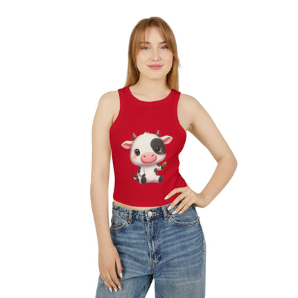 Cute Cub Graphic designed Women's Micro Rib Racer Tank Top