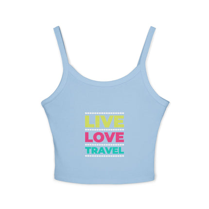 Typografie Themen Damen Spaghetti Strap Tank Top 