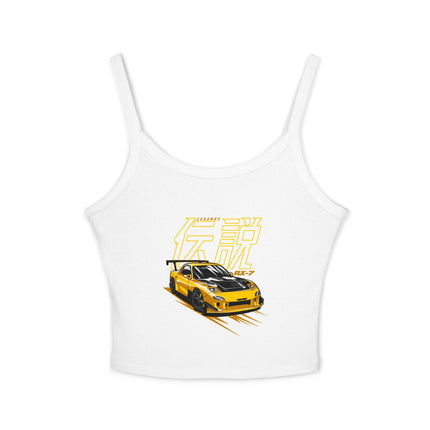 Auto-Enthusiasten Themen Damen Spaghetti Strap Tank Top 