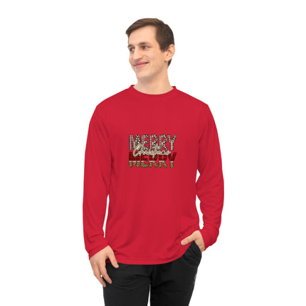 Christmas themed Unisex Performance Long Sleeve Shirt