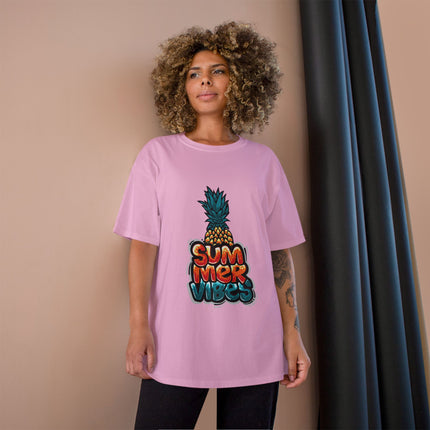 Champion-T-Shirt mit Typografie-Motiv