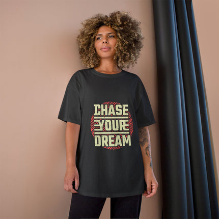 Champion-T-Shirt mit Typografie-Motiv