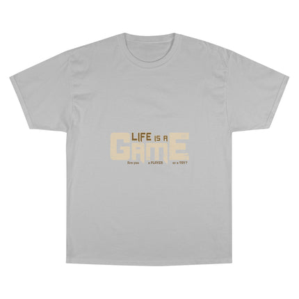 Champion-T-Shirt mit Typografie-Motiv