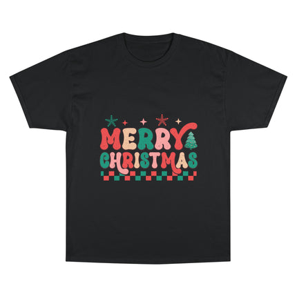 Champion-T-Shirt mit Weihnachtsmotiv