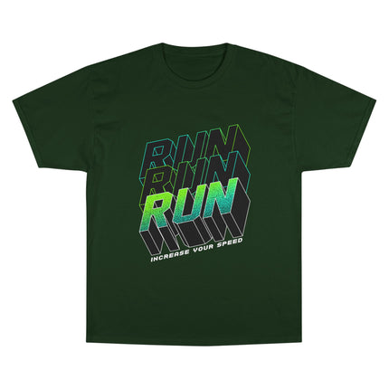 Champion-T-Shirt mit Typografie-Motiv