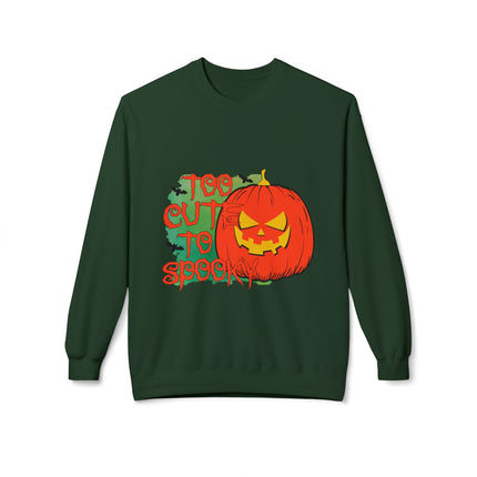 Halloween-Themen-Unisex-Midweight-Softstyle-Fleece-Crewneck-Sweatshirt