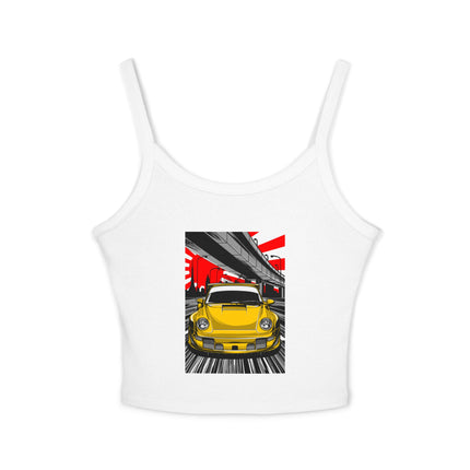 Auto-Enthusiasten Themen Damen Spaghetti Strap Tank Top 
