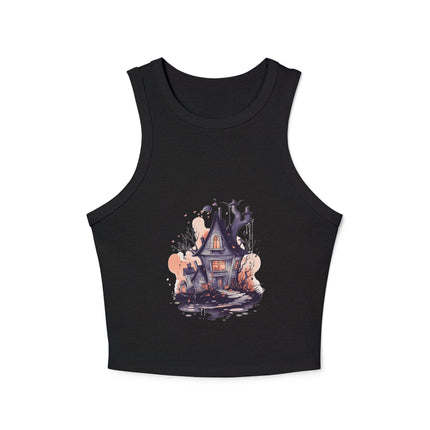 Halloween-Themen Damen Micro Rib Racer Tank Top