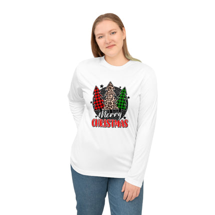 Christmas themed Unisex Performance Long Sleeve Shirt