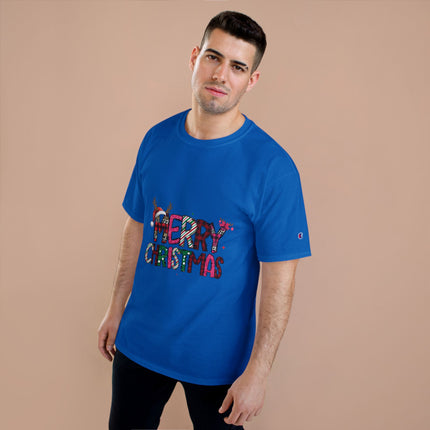 Champion-T-Shirt mit Weihnachtsmotiv