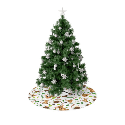 Cute Deer Pattern design themed Christmas Tree Skirts