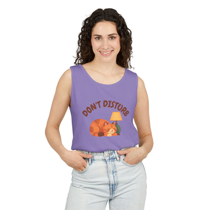 Don't Disturb Tank Top — Relaxed Garment-Dyed Casual Tank