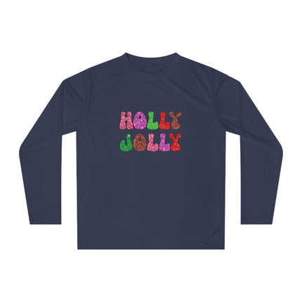 Christmas themed Unisex Performance Long Sleeve Shirt