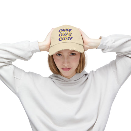 Okay, okay, okay, chillige Stimmung, Unisex-Distressed-Cap 