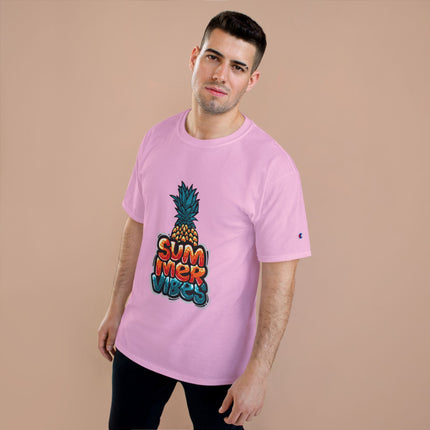 Champion-T-Shirt mit Typografie-Motiv