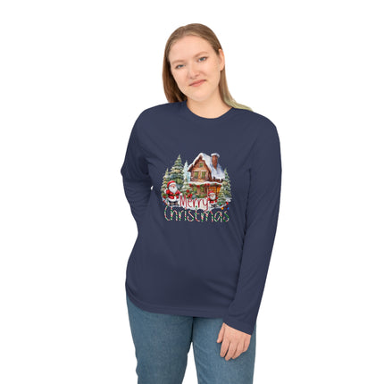 Christmas themed Unisex Performance Long Sleeve Shirt