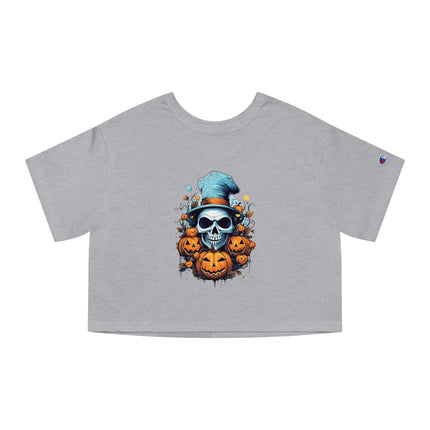 Champion Damen Heritage Cropper T-Shirt mit Halloween-Motiv