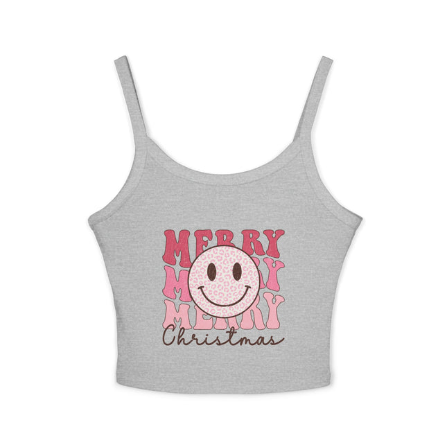 Weihnachtsmotiv Damen Spaghettiträger Tank Top 