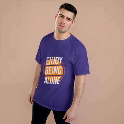 Champion-T-Shirt mit Typografie-Motiv