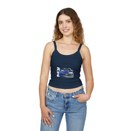 Auto-Enthusiasten Themen Damen Spaghetti Strap Tank Top 