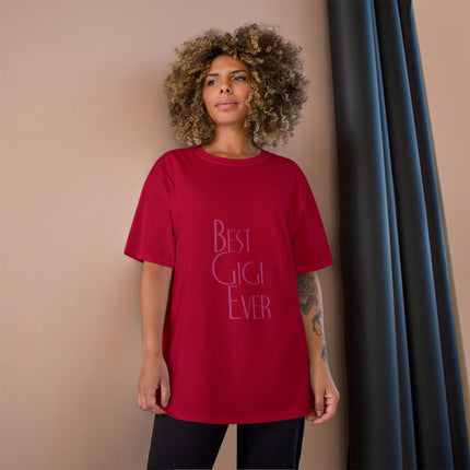 Champion-T-Shirt mit Typografie-Motiv