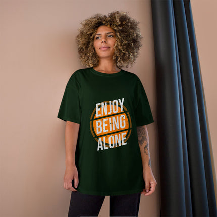 Champion-T-Shirt mit Typografie-Motiv