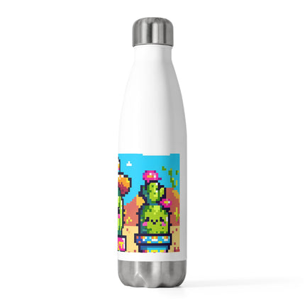 Entzückende 20oz Isolierflasche mit lächelndem Design und 3 Katzen 