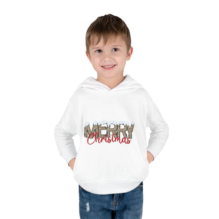 Christmas themed Toddler Pullover Fleece Hoodie