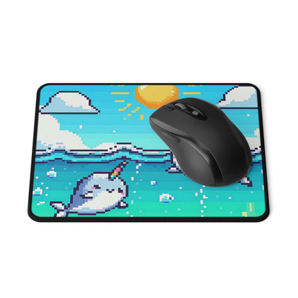 Niedliches rutschfestes Gaming-Mauspad mit 2 Wal-Design