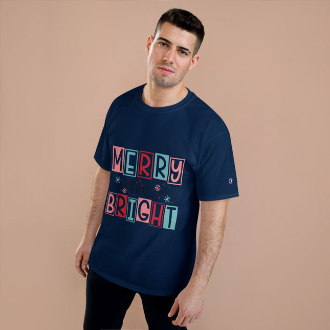 Champion-T-Shirt mit Weihnachtsmotiv