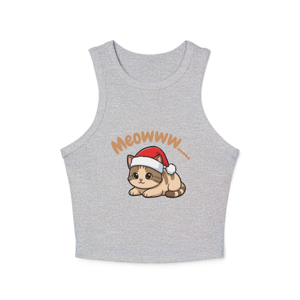 Meowww...   Graphic designed Women's Micro Rib Racer Tank Top