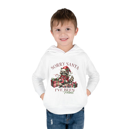Christmas themed Toddler Pullover Fleece Hoodie