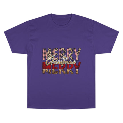 Champion-T-Shirt mit Weihnachtsmotiv