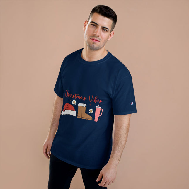 Champion-T-Shirt mit Weihnachtsmotiv