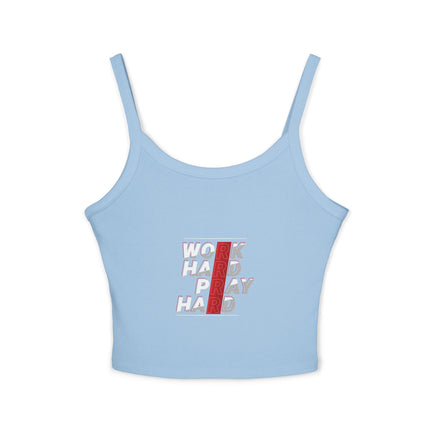 Typografie Themen Damen Spaghetti Strap Tank Top 