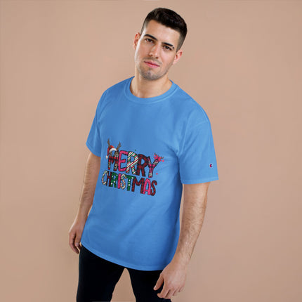 Champion-T-Shirt mit Weihnachtsmotiv