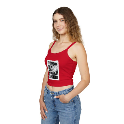 Typografie Themen Damen Spaghetti Strap Tank Top 