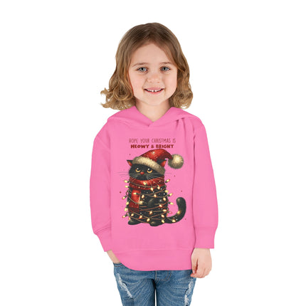 Christmas themed Toddler Pullover Fleece Hoodie