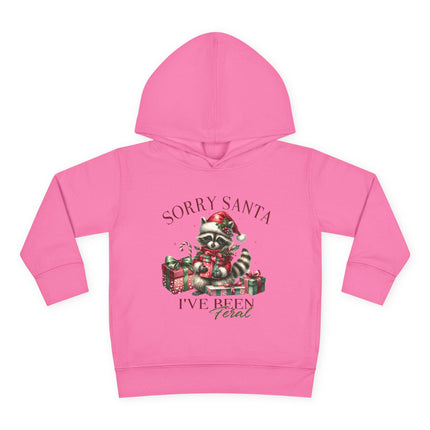 Christmas themed Toddler Pullover Fleece Hoodie