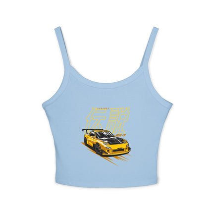Auto-Enthusiasten Themen Damen Spaghetti Strap Tank Top 