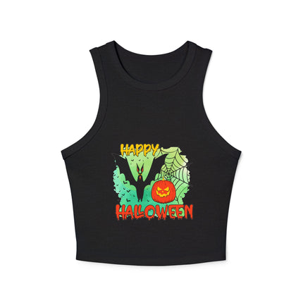 Halloween-Themen Damen Micro Rib Racer Tank Top