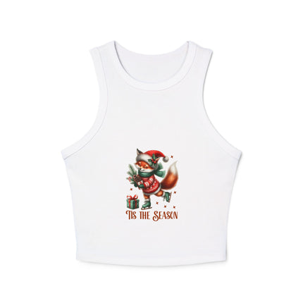Weihnachtliches Damen Micro Rib Racer Tank Top