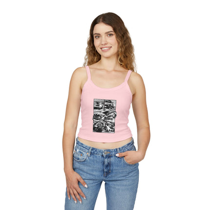 Auto-Enthusiasten Themen Damen Spaghetti Strap Tank Top 