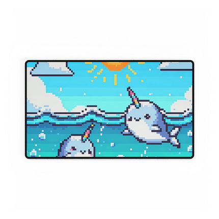 Cute 2 Whale design themed Desk Mats