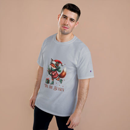 Champion-T-Shirt mit Weihnachtsmotiv