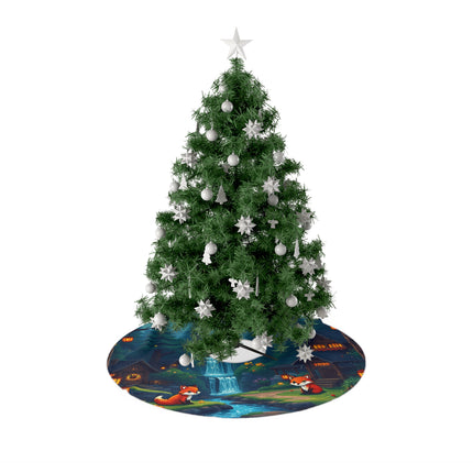 Cute Fox design themed Christmas Tree Skirts