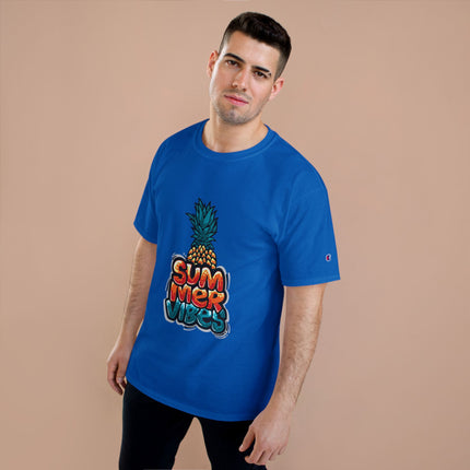 Champion-T-Shirt mit Typografie-Motiv