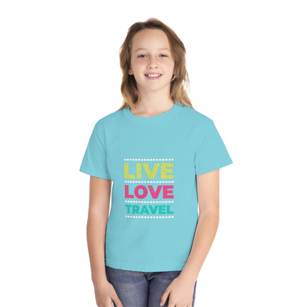 Typography themed Youth Midweight Tee