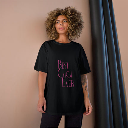 Champion-T-Shirt mit Typografie-Motiv